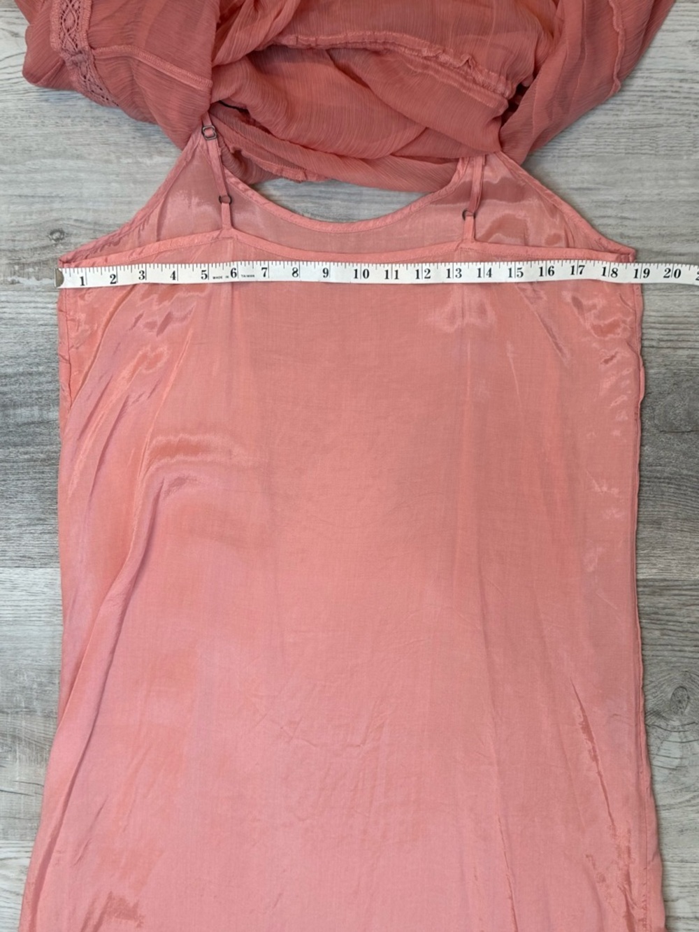 Sundance Rosalie Tucked & Tiered Crepe Coral Women’s size M Cottagecore - Picture 12 of 14